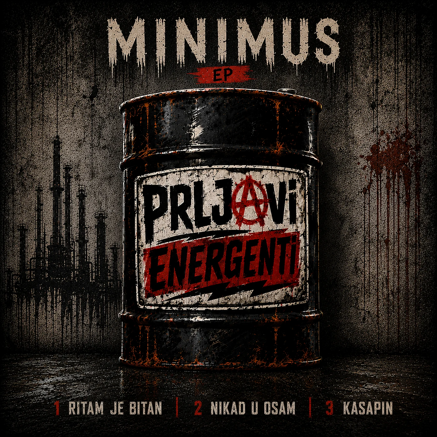 Naslovna strana MINIMUS EP-a benda Prljavi Energenti